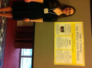 Amy Petersilie at CCCC 2012 Undergraduate Researcher Poster Session