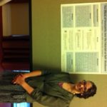Megan Lambert at CCCC 2012 Undergraduate Researcher Poster Session